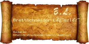Brettschneider László névjegykártya